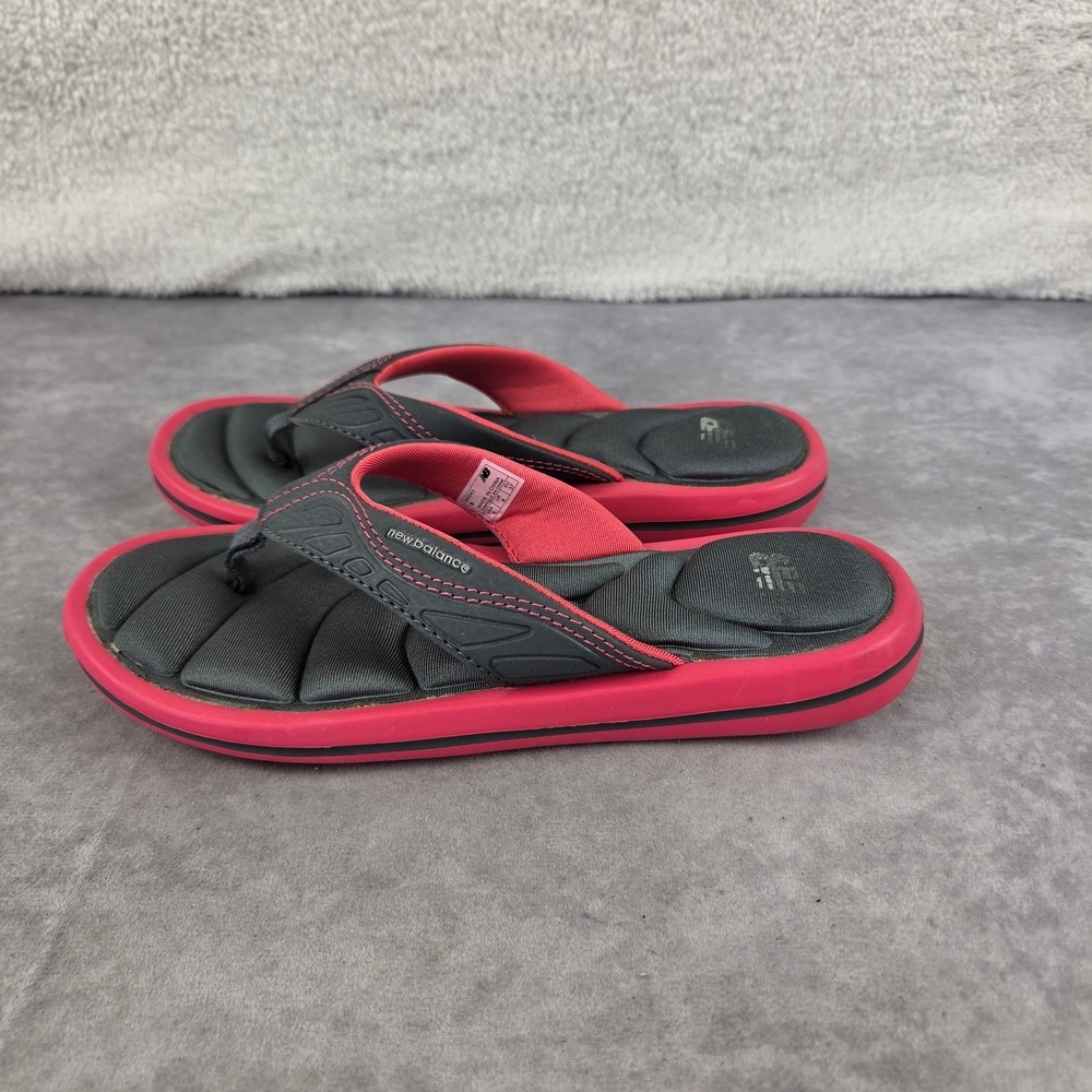 New Balance W6043 Womens Flip Flop Sandals Grey Pink Size 6 Athletic Thong Slide